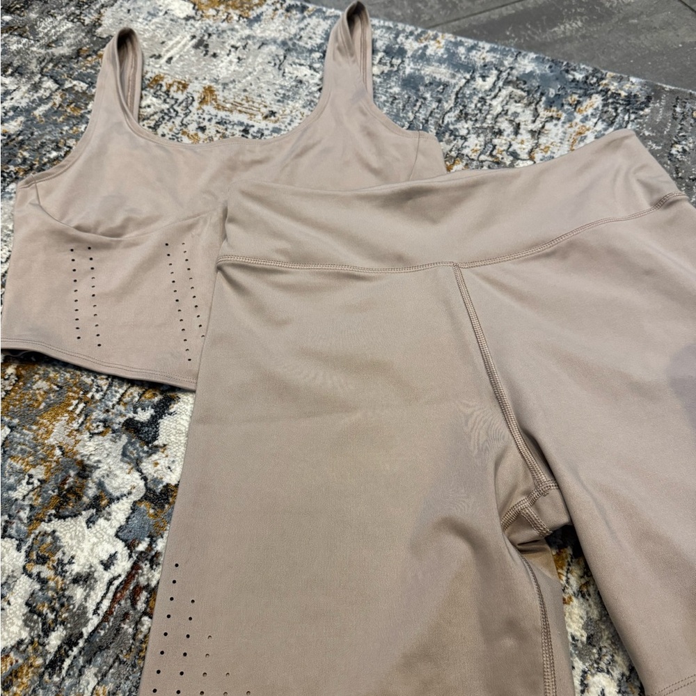 Victoria's Secret Beige Activewear Ensemble